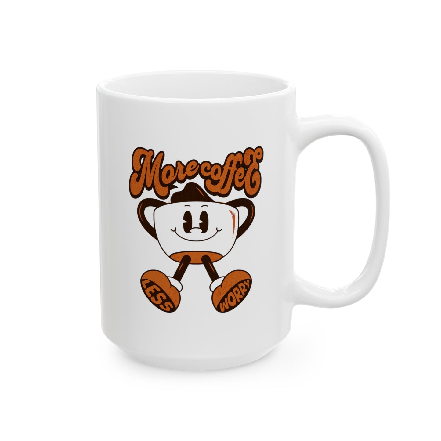 Humorous Coffee Mug Cartoon Ceramic Mug, (11oz, 15oz)