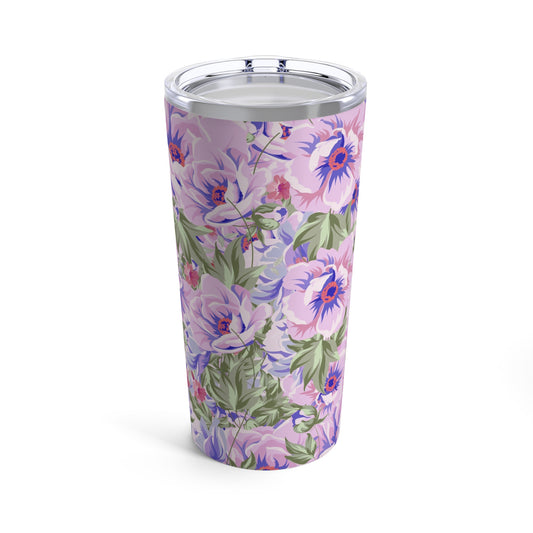 Purple Boho Flowers Tumbler 20oz