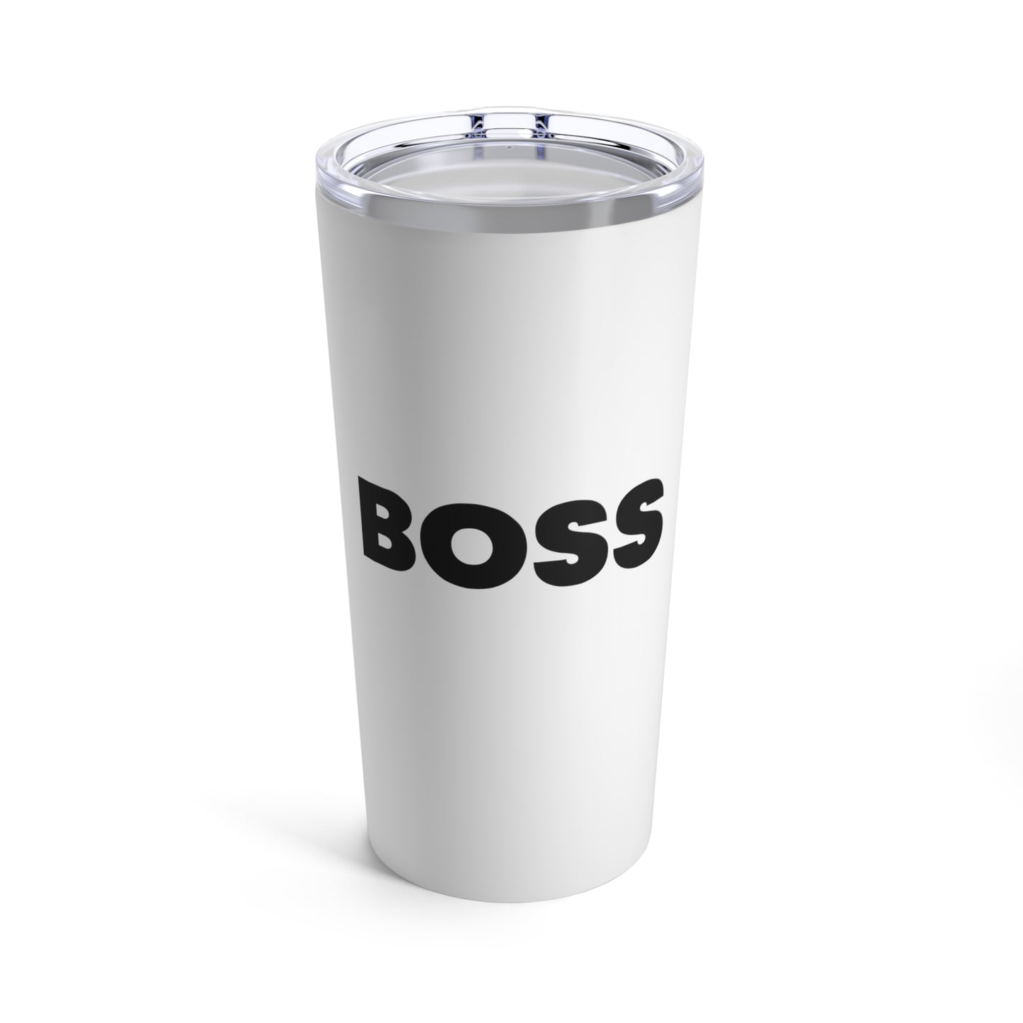 The Boss White Tumbler 20oz