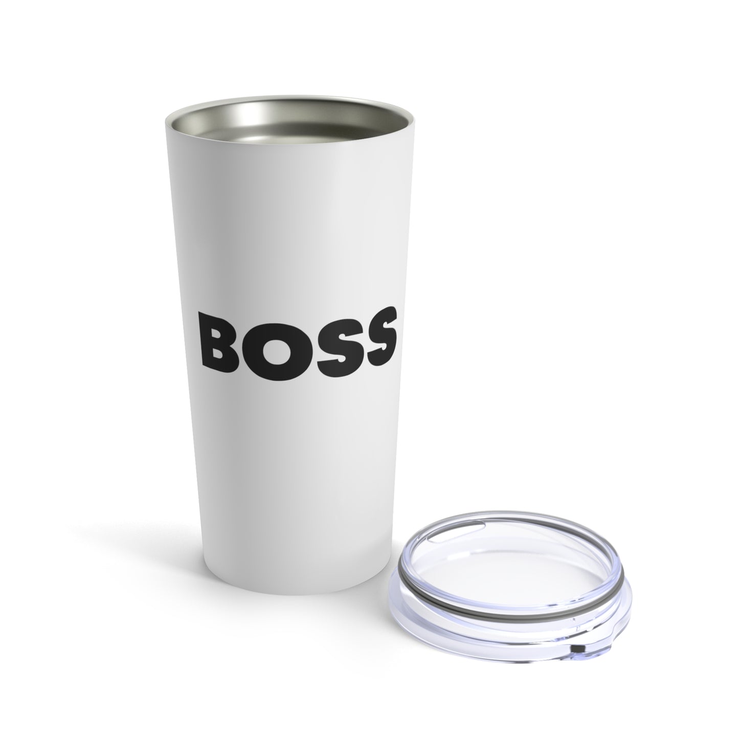 The Boss White Tumbler 20oz