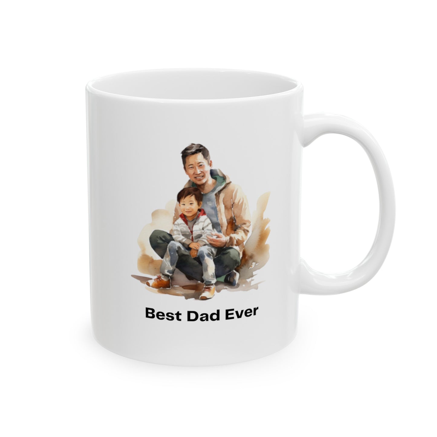 Best Dad Ever, Father's Day Ceramic Mug, (11oz, 15oz)